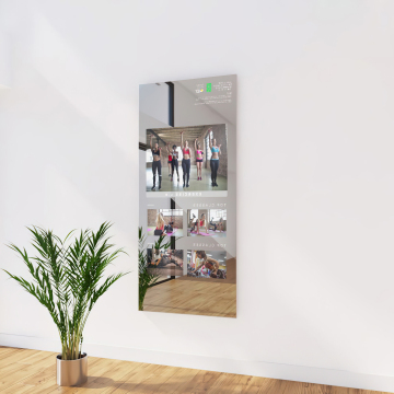 Fitness Smart Mirror: Touch Screen Workout Mirror for Gym