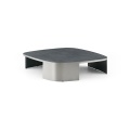 Hochwertiger Rockplatten -Metall -Couchtisch