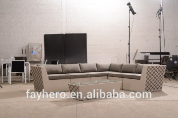 GW3417SET B New design outdoor furniture AL frame PE rattan Multi-piece sofa sets