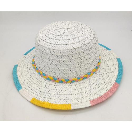 Nuevo encantador sombrero de paja de verano de trenza de paja de papel