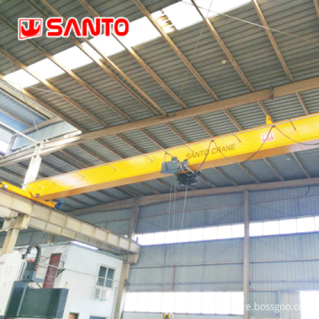 European Single Girder Beam Bridge Overhead Crane with FEM/DIN Hoist - 1 to 20 Ton Capacity Prices