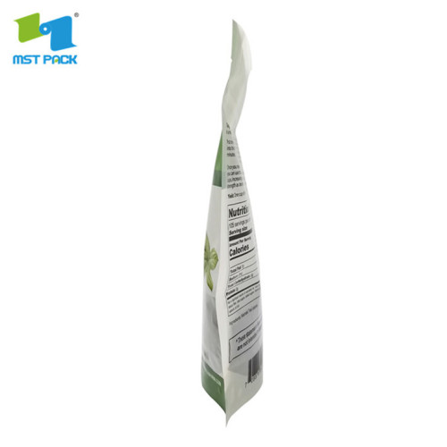 eco-friendly zipper seal triangle tea plastic bags