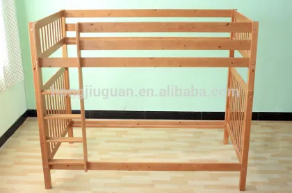 kids oak wood bunk beds golden oak color