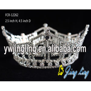 Full Round Rhinestone Pageant Boy Crown For Sale