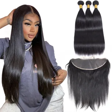 100% Virgin Human Hair Vendors Straight Wave 1b# Silky Straight Virgin Malaysian Hair