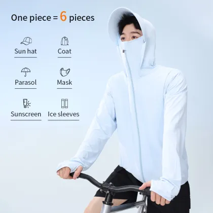 Custom Breathable Outdoor Anti-UV Quick-Dry Sunscreen Cycling Clothing