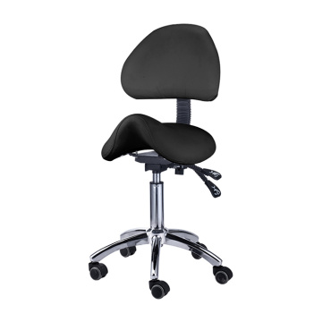 Ergonomic Adjustable Rolling Saddle Stool Chair