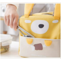 Sac thermique de dessin animé jaune avec des oreilles de lapin mignonnes