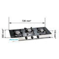 Glass Gas Stove 3 Alloy Burners