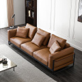 Balat ng Luxury Living Room Sofa Itakda ang 3 seater