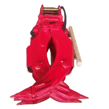 Hydraulic Rotating Stone Wood Log Grapple for Excavator Attachments