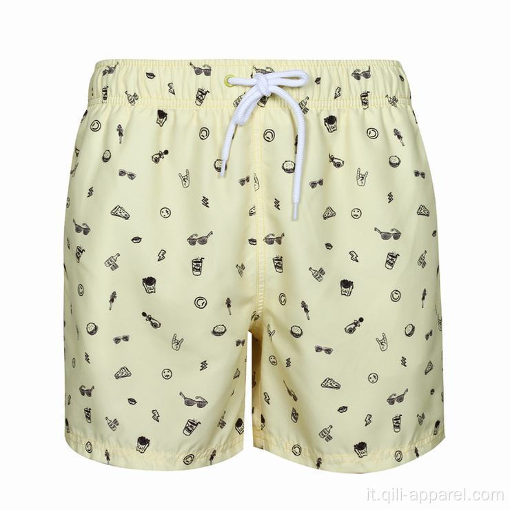 stampa pantaloni beachwear uomo che corre pantaloncini estivi