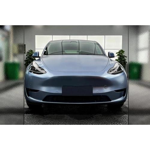 Matte Metallic Storm Blue full body car wrap vinyl film