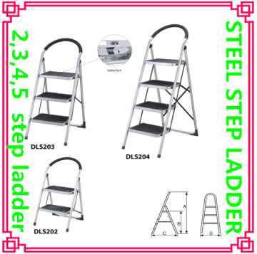 2 steps domestic agility ladder with stainless steel handrail