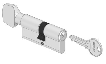 Security Pin Cylinder Lock knob sided