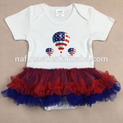 July 4 USA romper tutu skirt cotton