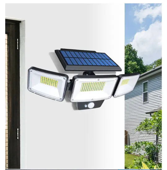 PIR Motion Sensor Solar Wall Lights - Outdoor Waterproof LED Garden Lighting for Villa and Courtyard