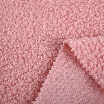 Fashion thermal textiles teddy plush flannels fabric
