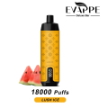 2024 New Vape Evappe Deluxe Bar 18000 Puffs Disposable Vapes