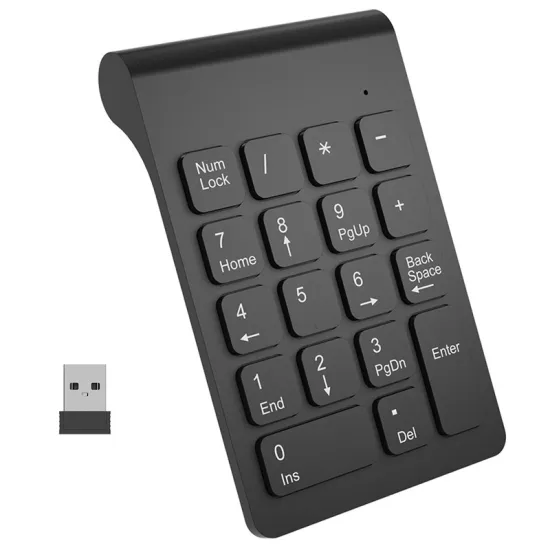 2022 Dropship Mini 2.4GHz Wireless Numeric Keypad: 18 Keys Digital Keyboard for Accounting, Teller Use on Laptop, Notebooks, and Tablets