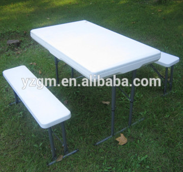 3 pcs assemble beer table and bench, foldable table and chair, plastic picnic table, trestle table, YZ-B113/950