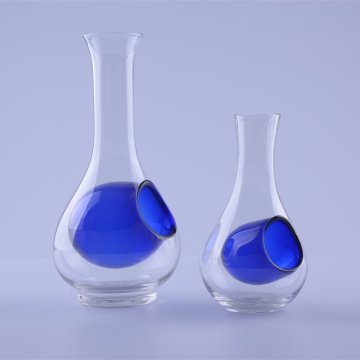 Blue Sake Set Glass Ice Cold Drinking Glass