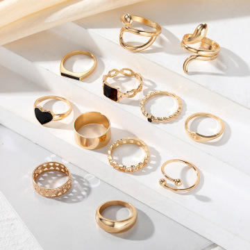 Stainless Steel Polished Minimalist Open Ring - High Quality, Low Price Titanium Heart-Shaped Couple Rings