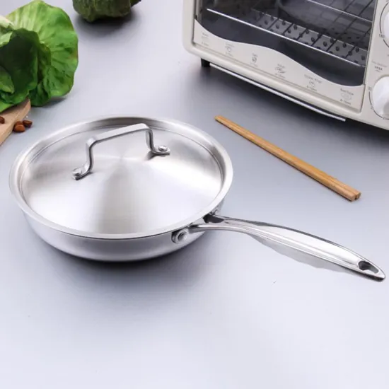 Stainless Steel Uncoated Non-stick Pan