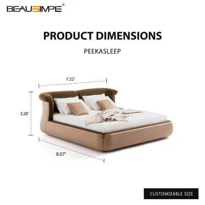 Luxury Bed with Premium Imported Fabric