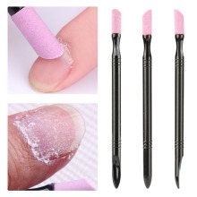 1Pcs Double-end Quartz Nail Cuticle Remover Washable Dead Skin Pusher Trimmer Manicure Nail Art Tool Nail Care Set TSLM1