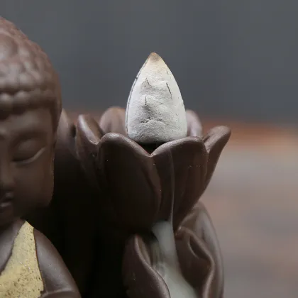 Purple Sand Home Zen Buddha Incense Burner