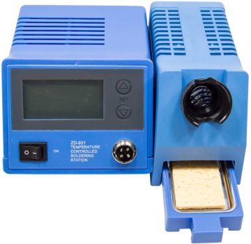 ZD-931 48W Blue/Grey Temperature Controlled Soldering Station with LCD Display