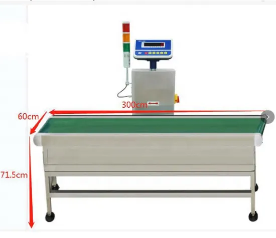ZDE High Accuracy Dynamic Scale Conveyor Belt CheckWeigher