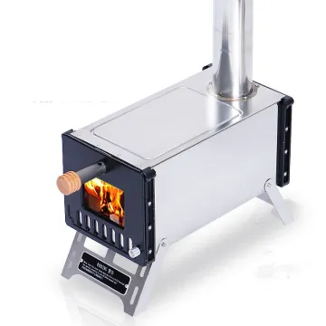 Portable Hot Tent Stove Outdoor Hiking Titanium Tent Wood Stove Camping Hiking Tools