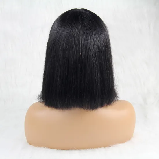 Brazilian Blunt cut bob wig virgin wholesale remy 100% human hair vendor, cuticle aligned pixie cut lace wig