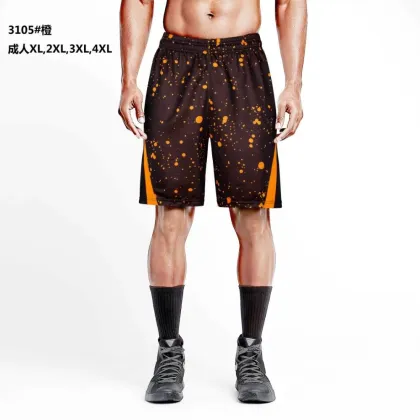 2016 basketball shorts high quality sporting shorts orange American basketball shorts