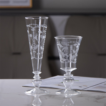 High Borosilicate Glass Tall Champagne Milkshake Whiskey Glass