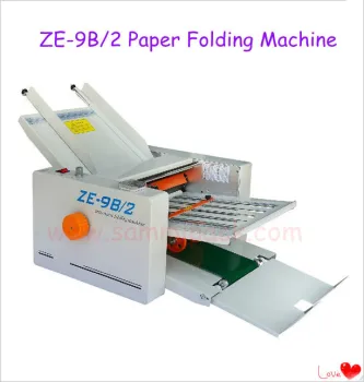 2 Fold plate Automatic Paper folding machine ZE-9B/2
