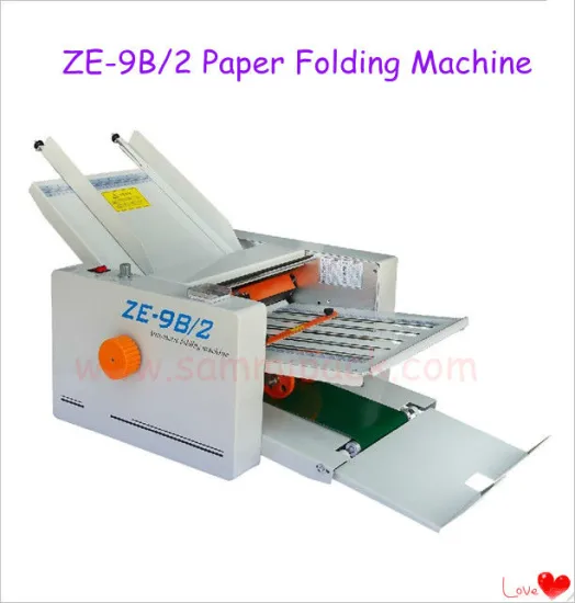2 Fold plate Automatic Paper folding machine ZE-9B/2