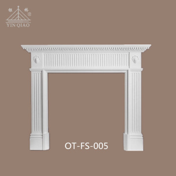 Easy install decorative fireplace gypsum fire surrounds OT-FS-005