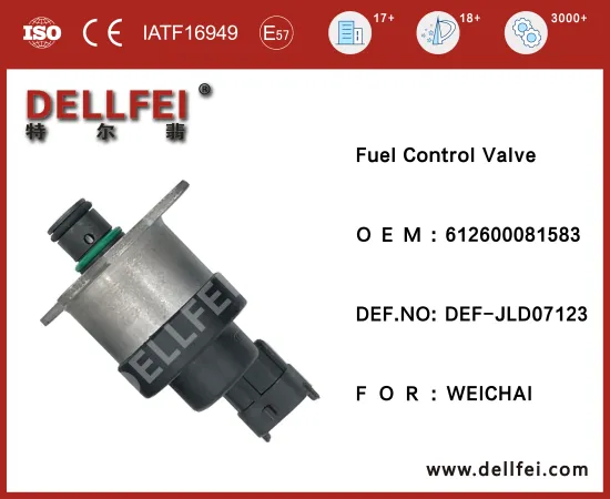 Fuel Pressure Control Valve 612600081583 for WEICHAI