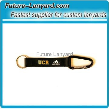 Carabiner short lanyard with strap keyring
