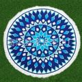 customize printed large round beach towels With Tassel