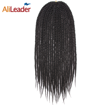 AliLeader Hot Sale 12/16/20/24/30 Inch Crochet Hair Extension Synthetic Crochet Box Braid For Women