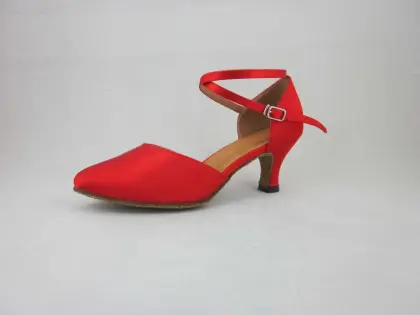 Red ballroom shoes women