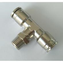 Tubo de 3/8 &quot;de fluido de aire con conexiones de empuje para conectar de latón de 1/4&quot;