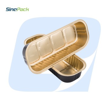 Black Coating ALuminium Foil Food Container