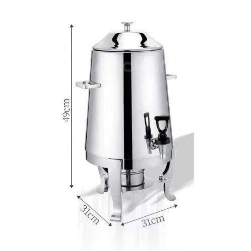 Elegantes Bierfass aus Edelstahl