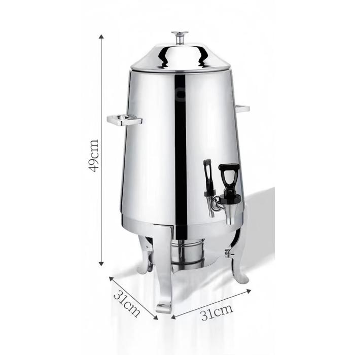 Elegantes Bierfass aus Edelstahl