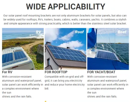 4pcs Z Style Solar Panel Mounting Brackets